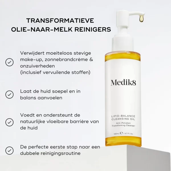 medik8 lipid balance cleansing oil 140 ml